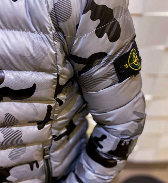 Камуфляжна демісезонна курточка Stone Island К-406 