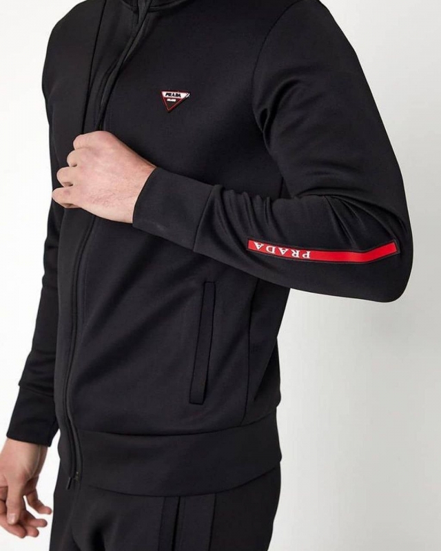 Весенний брендовый мужской спортивный костюм Prada К-342