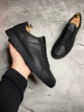 Мужские черные кожаные кеди Diesel Т-390