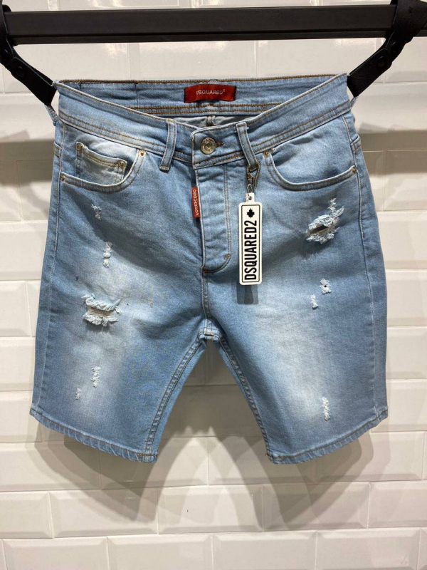 Светлые мужские джинсовые шорты Dsquared С-226