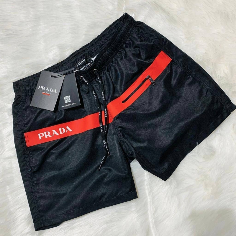 Брендовые мужские плавательные шорты Prada со змейкой С-245