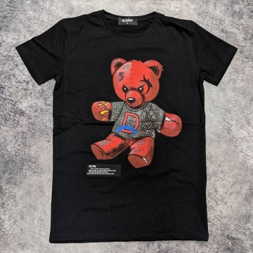 Мужская футболка dsquared с медведем Ф-818