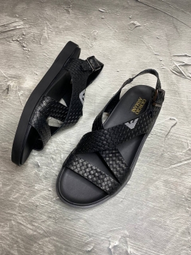 Черные мужские сандали Armani Т-401