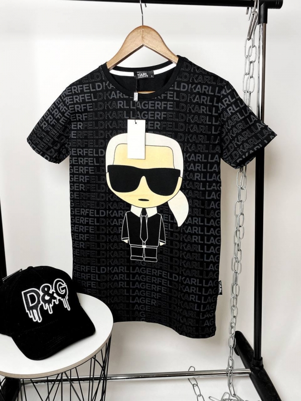 Мужская футболка Lagerfeld с логотипом Ф-833