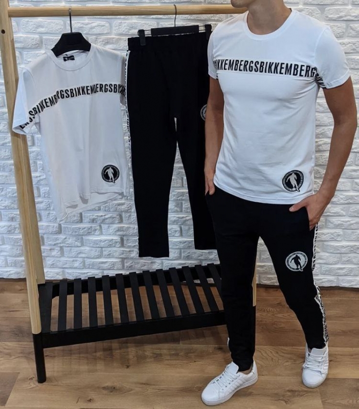 Мужской костюм футбока штаны Bikkemberks К-395