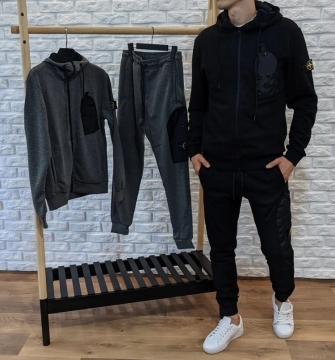 Брендовый мужской спортивный костюм Stone Island К-396