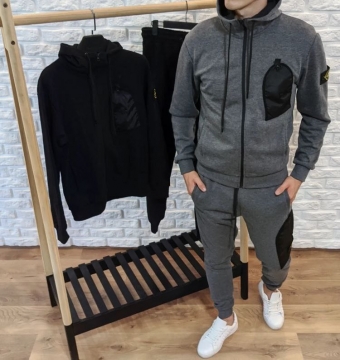 Брендовый мужской спортивный костюм Stone Island К-396