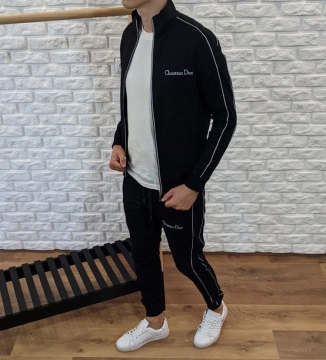 Мужской брендовый спортивный костюм кофта и штаны Dior К-397