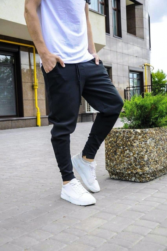 Повседневные черные мужские штаны Asos Б-277