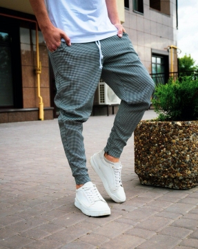 Модные мужские штаны Asos в мелкую клетку Б-282
