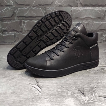 Зимние кожаные ботинки diesel Т-565