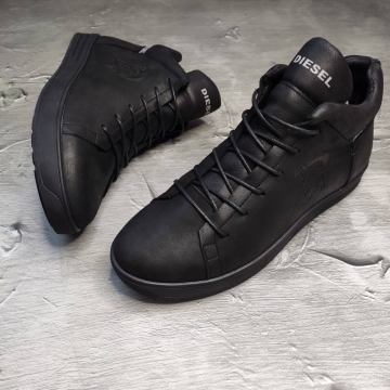 Зимние кожаные ботинки diesel Т-565
