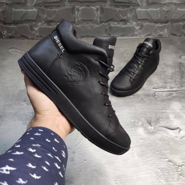 Зимние кожаные ботинки diesel Т-565