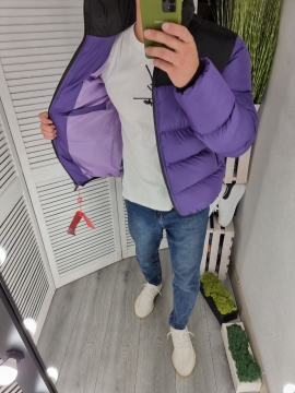 Фиолетовая зимняя куртка The north face К-588