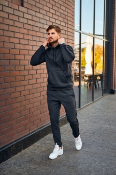 Мужской теплый спортивный костюм на флисе К-429