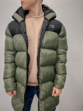 Длинный мужской пуховик the north face К-617