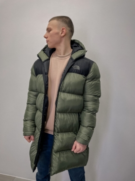 Длинный мужской пуховик the north face К-617