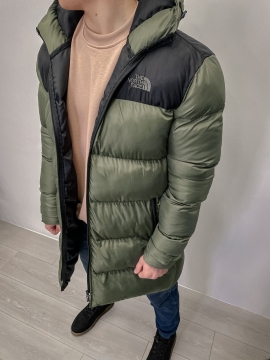 Длинный мужской пуховик the north face К-617