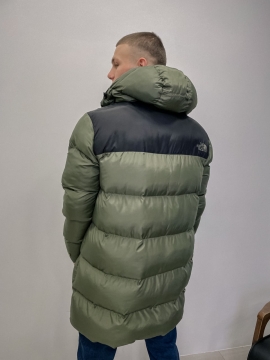 Длинный мужской пуховик the north face К-617