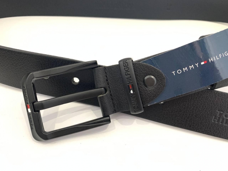 Чоловічий ремінь Tommy із чорною пряжкою Р-221