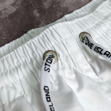 Белые плавальные мужские шорты Stone Island С-330