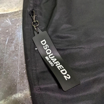 Черные брендовые мужские шорты для плавания Dsquared2 С-334