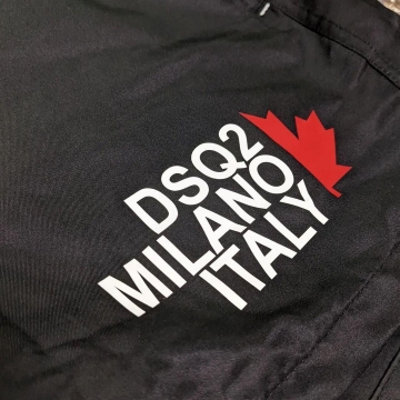 Черные брендовые мужские шорты для плавания Dsquared2 С-334