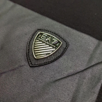 Чорна стильна чоловіча футболка Армані Ф-938