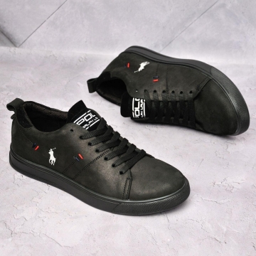 Мужские кеды Polo из натуральной кожи Т-576