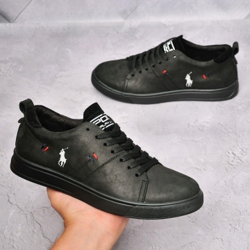 Мужские кеды Polo из натуральной кожи Т-576
