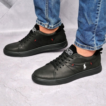 Мужские кеды Polo из натуральной кожи Т-576