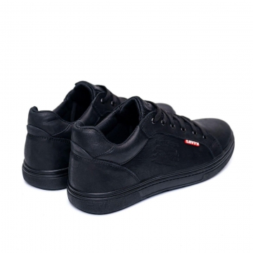 Черные кожаные кеды Levis Т-583