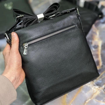 Брендовая мужская сумка через плечо Armani из натуральной кожи S-57
