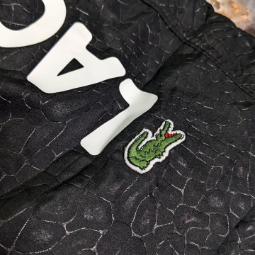Черные летние брендовые шорты Lacoste С-337