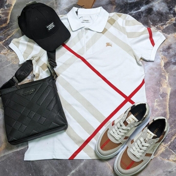 Брендовое мужское поло Burberry Ф-963