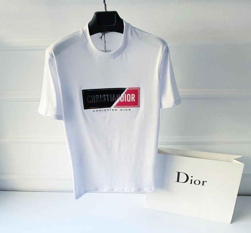 Белая мужская футболка Dior Ф-985