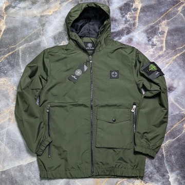 Мужская ветровка Stone Island хаки К-703