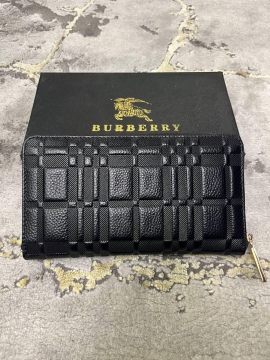 Брендовый кошелек Burberry на молнии К-78
