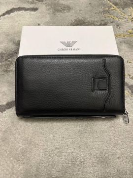 Брендовый мужской кожаный клатч Armani К-83