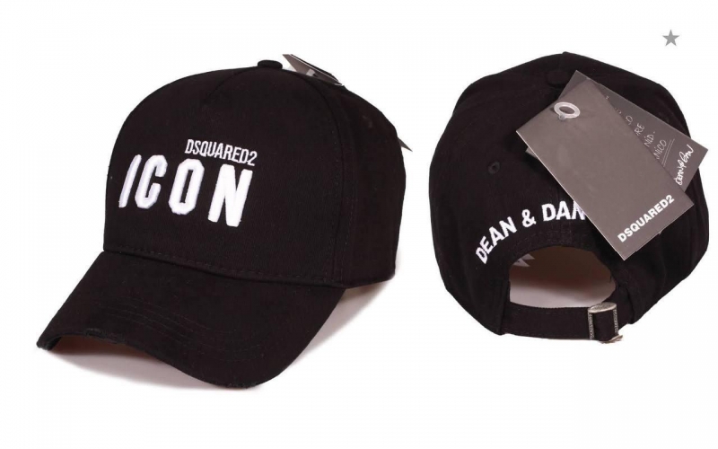 Черная брендовая кепка Dsquared2 icon К-63