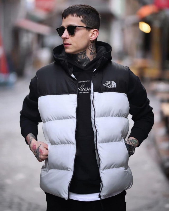 Мужские серая жилетка TNF К-725