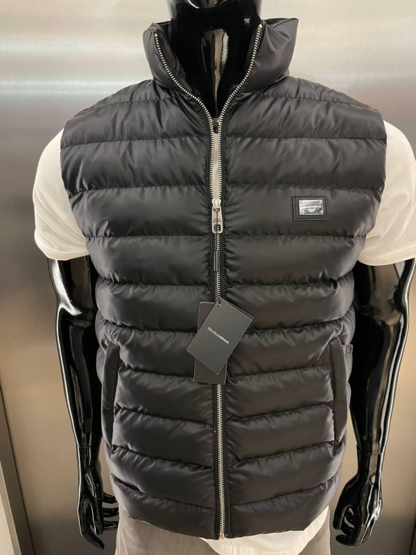 Черная мужская жилетка Dolce Gabbana К-741