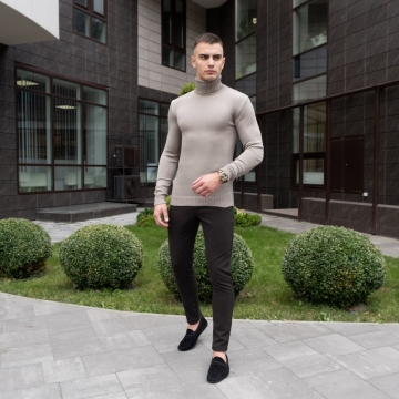 Серый мужской свитер Pobedov Т-684