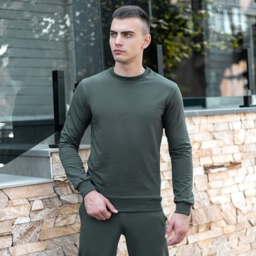 Темно-зелений світшот Pobedov Т-702