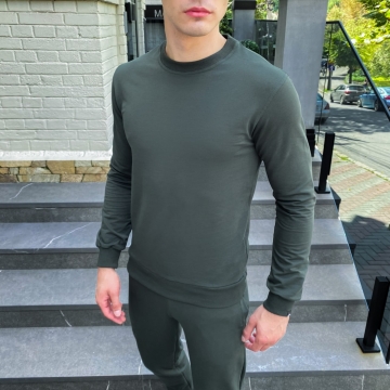 Темно-зелений світшот Pobedov Т-702