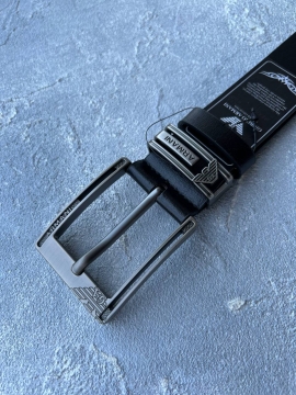 Стильный классический мужской ремень кожаный пояс Armani Р-235