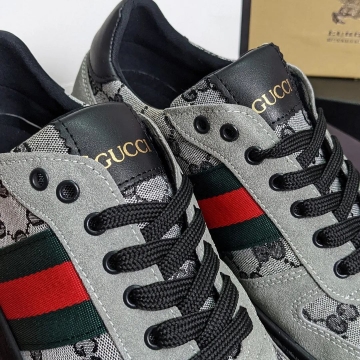 Модные серые мужские кроссовки Gucci Т-673