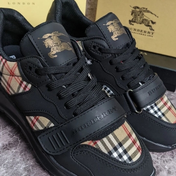 Брендовые черные мужские кроссовки Burberry Т-676