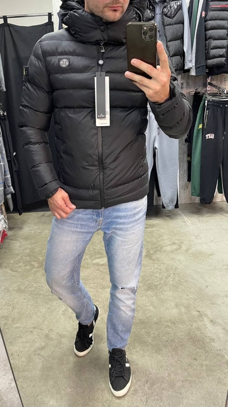 Брендова чоловіча куртка Stone island на ранню зиму К-854