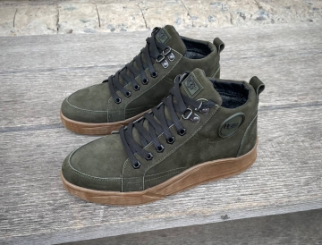 Стильные мужские ботинки Ugg хаки Т-713